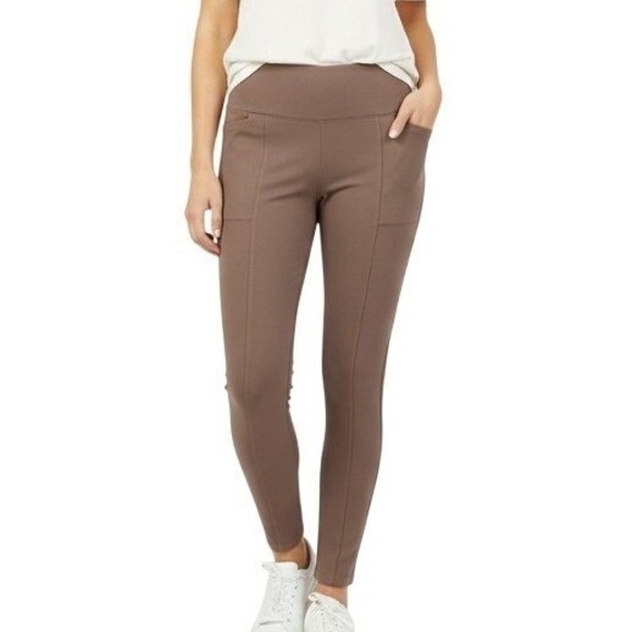 Betabrand Pants - Betabrand Power Down Pants Womens S Petite Brown Skinny Stretch W1591-BVF Casual